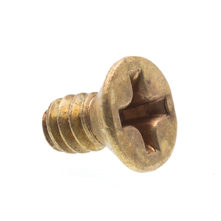 Prime-Line Machine Screw, Flat Head, Phillip Drive No. 6-32 X 1/4in Solid Brass 100PK 9000472